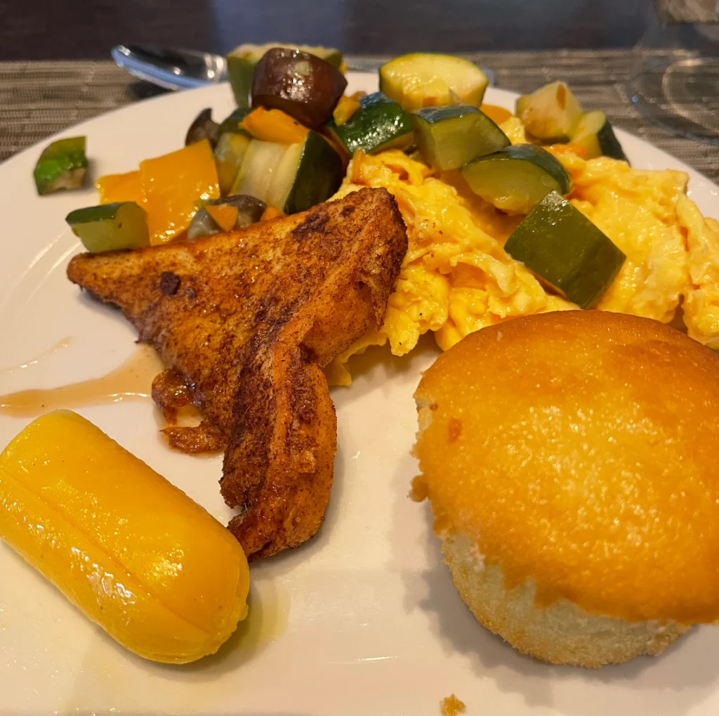 amazing breakfast on Royal Caribbean cruises