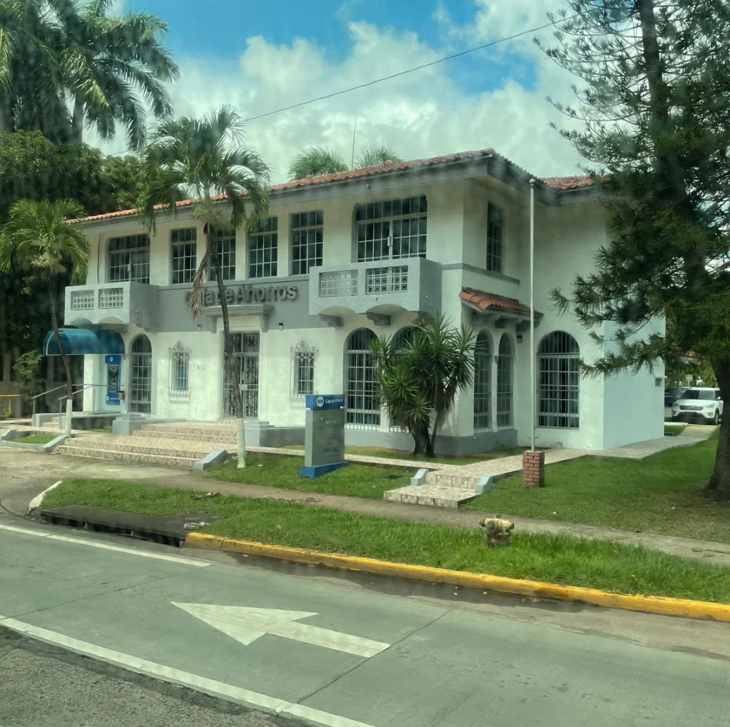 old architecture bank in panama city